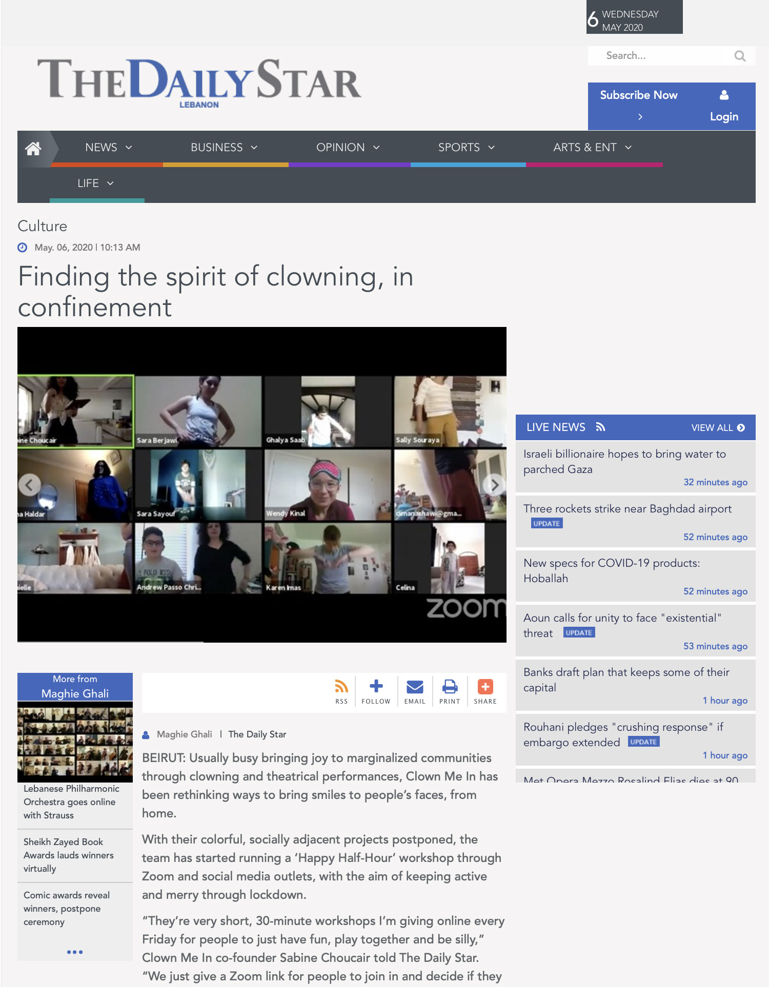 Clown Me In Daily Star 6 May 2020.jpg